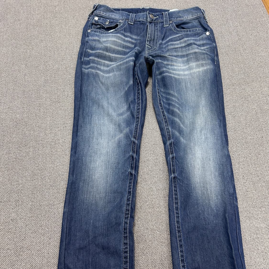 트루릴리전 섹션 슬림 스티치 데님팬츠(34) 상품이미지3