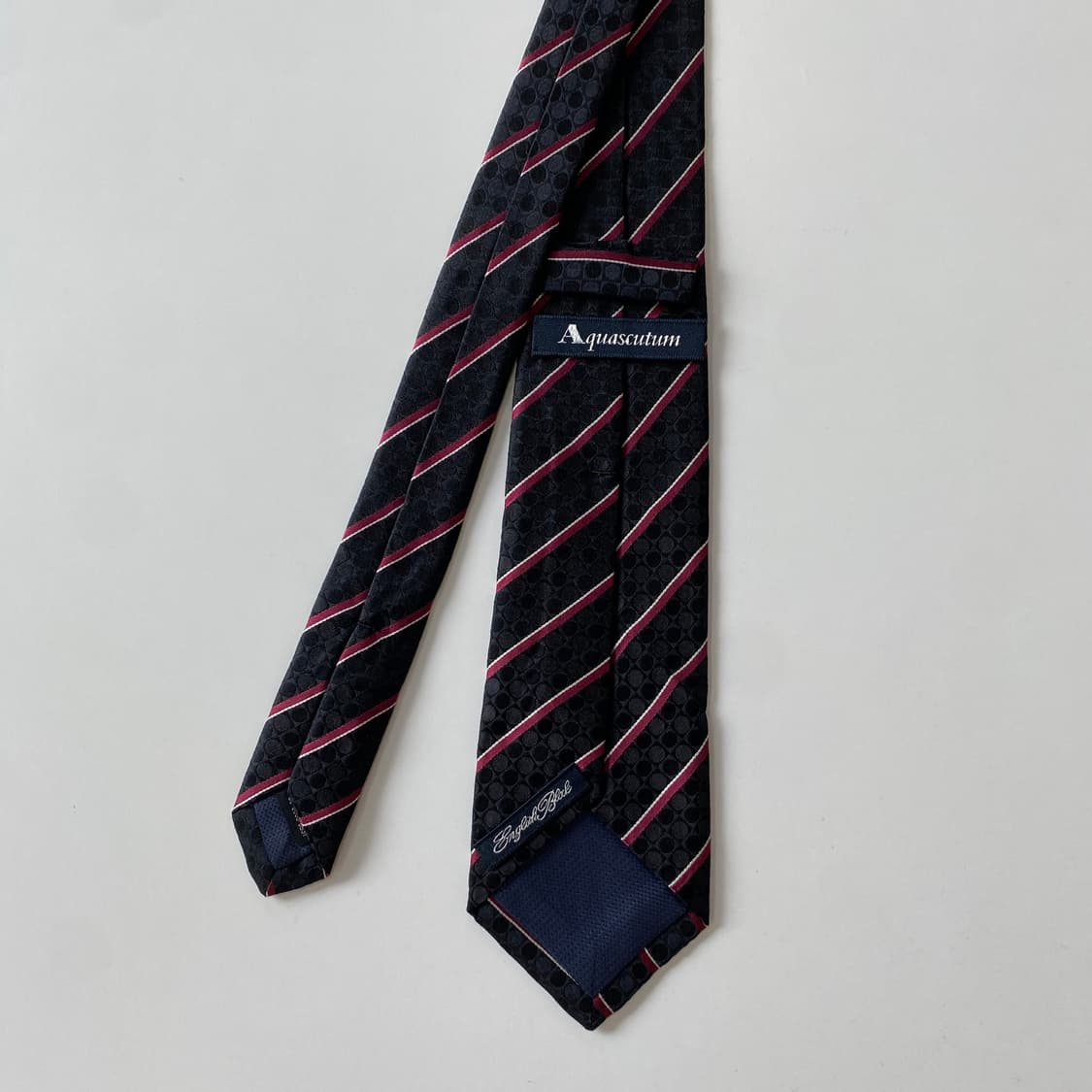 아쿠아스큐텀 정품 명품 넥타이 실크100 8.3cm 상품이미지3