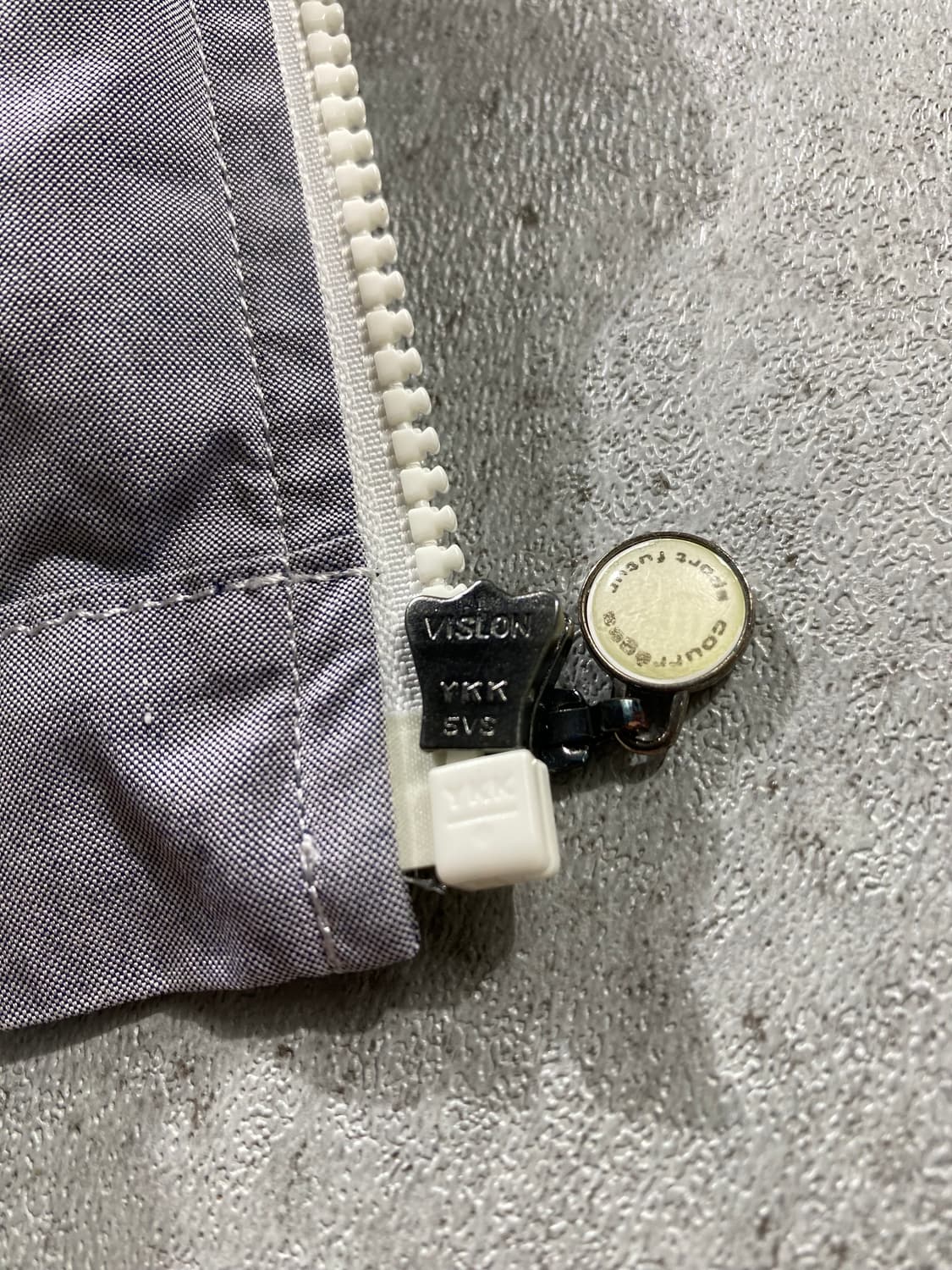 [L] 90s Courreges 꾸레쥬 코튼 후드 사파리 자켓 상품이미지7