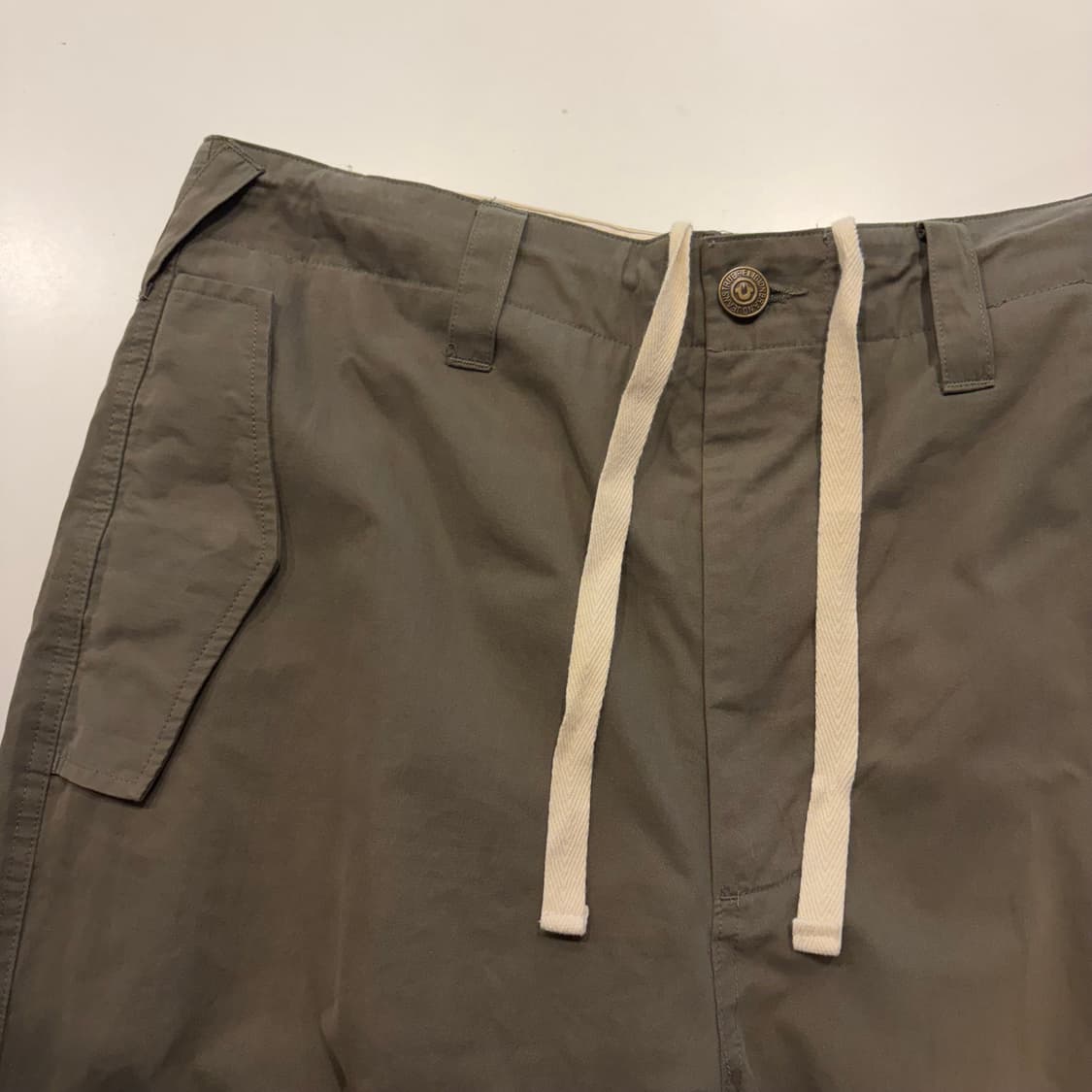 [L] 트루릴리젼 밀 그레네이드 와이드 팬츠 올리브 C581 상품이미지7