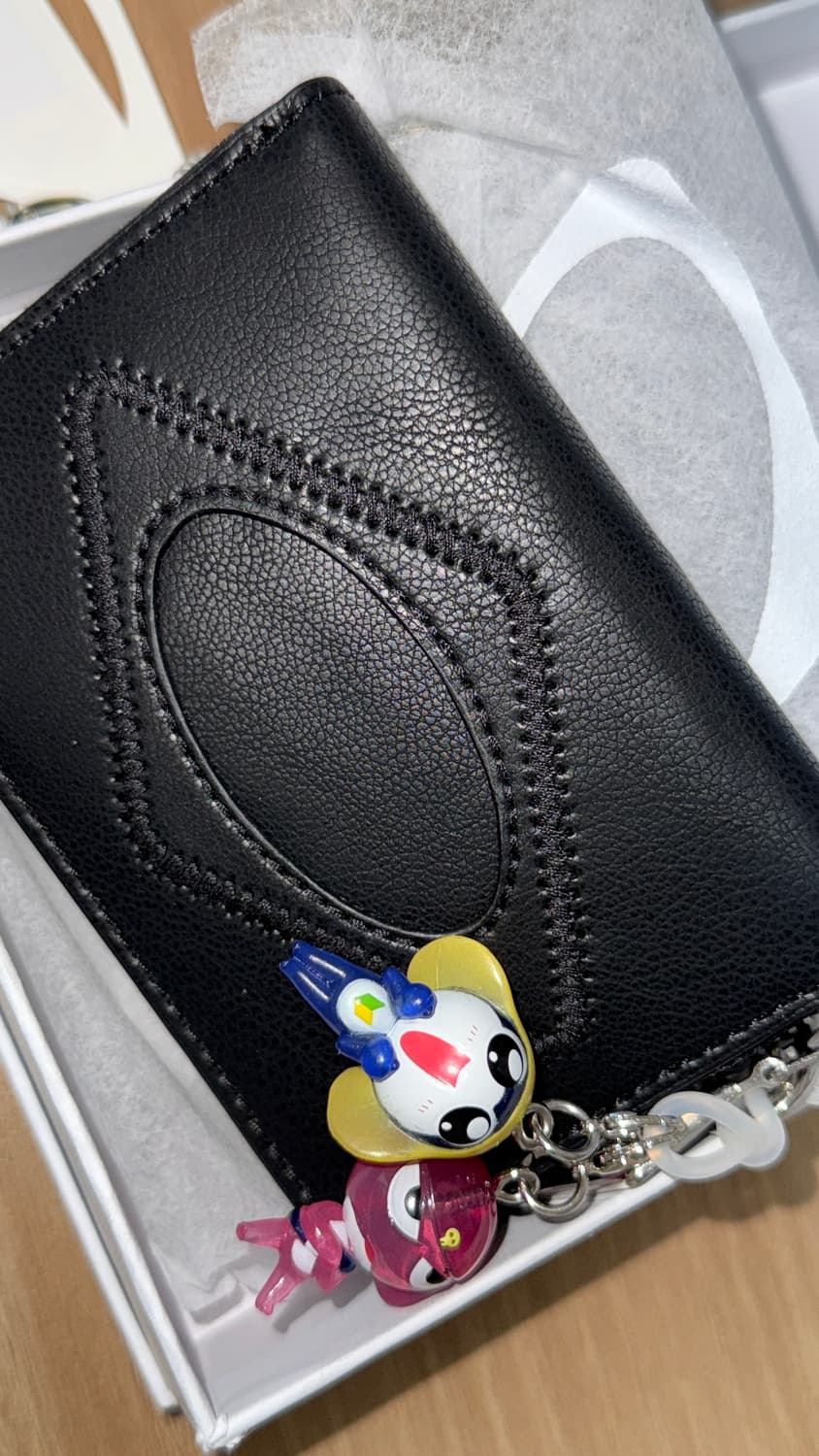 미스치프 롬버스 집어라운드 월렛 지갑 블랙 상품이미지1