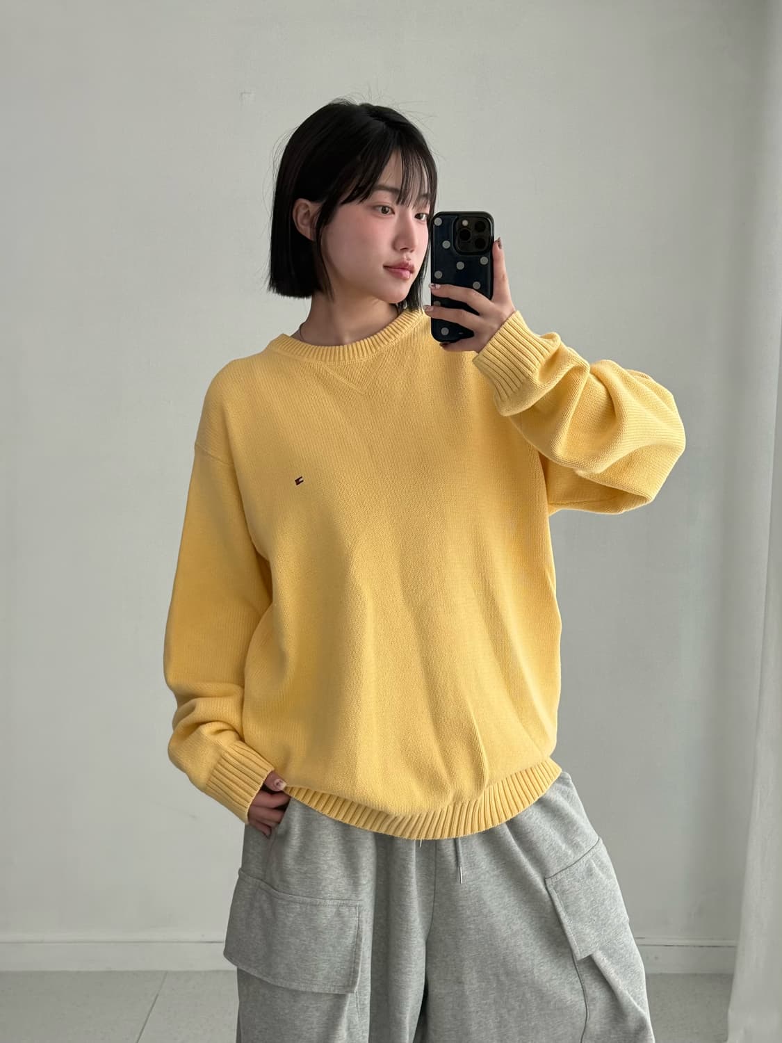 타미힐피거 옐로우 니트 상품이미지3