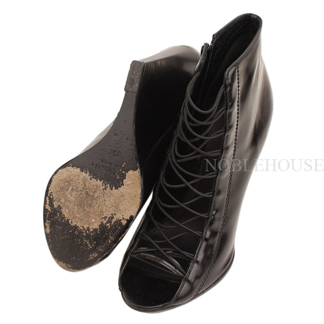 지방시 블랙 레이스업 웨지 부티슈즈 39 1/2 상품이미지3