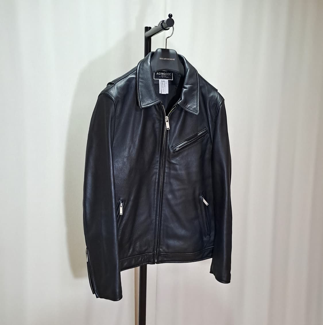 (택포) 에이징ccc 양가죽 싱글자켓 L B697 상품이미지2