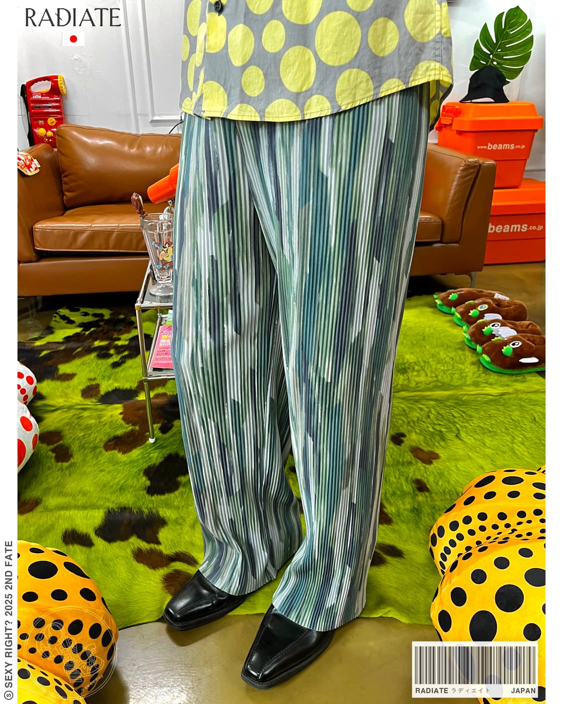 RADIATE ラディエイト Japanese Pleats Trouser 상품이미지1