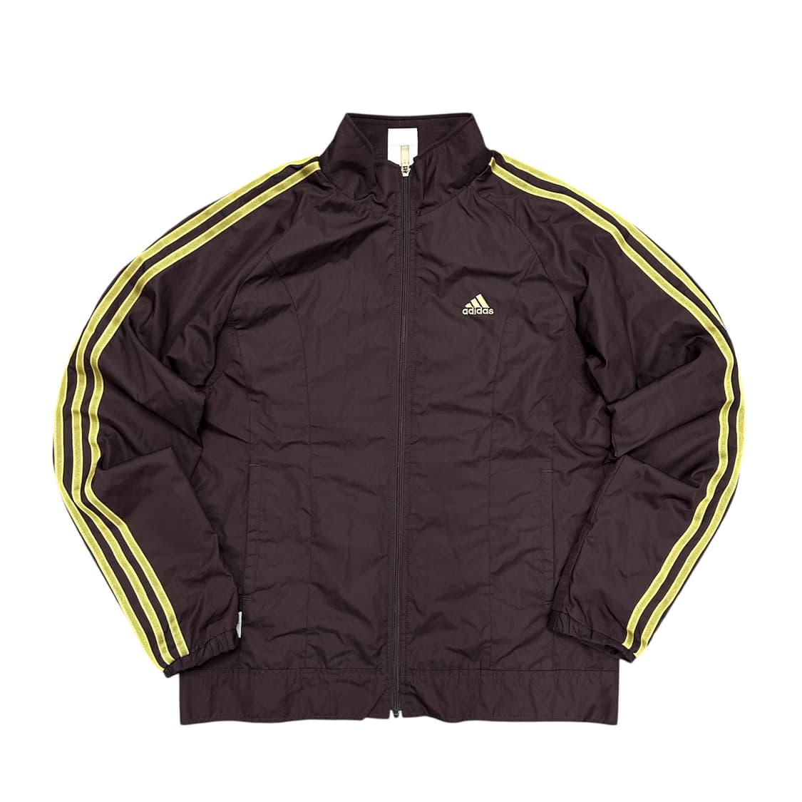 아디다스 우먼스 브라운 골드 삼선 바람막이(L) 상품이미지1