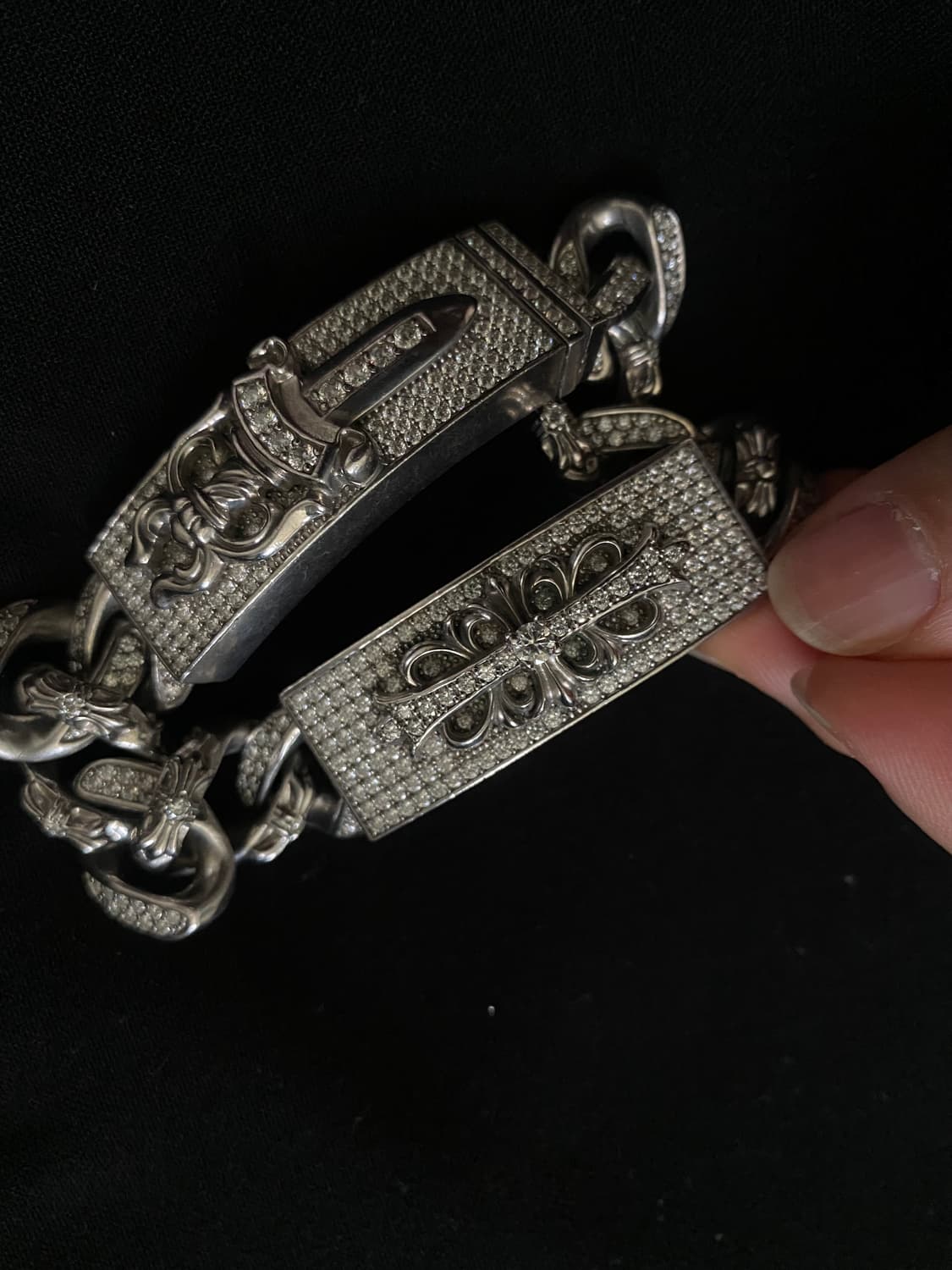 크롬하츠 모이사 풀 파베 대거ID팔찌 상품이미지3