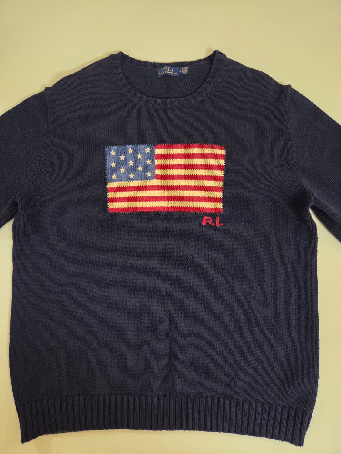 폴로 성조기 니트 판매(남성 L) 상품이미지2