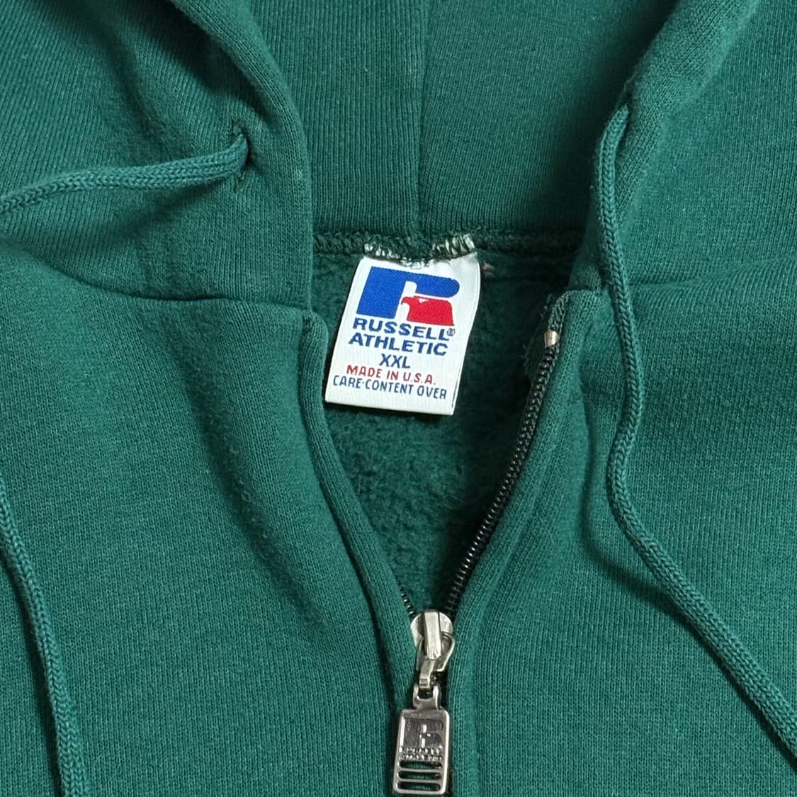 🇺🇸 90s 러셀 후드집업 그린 상품이미지4