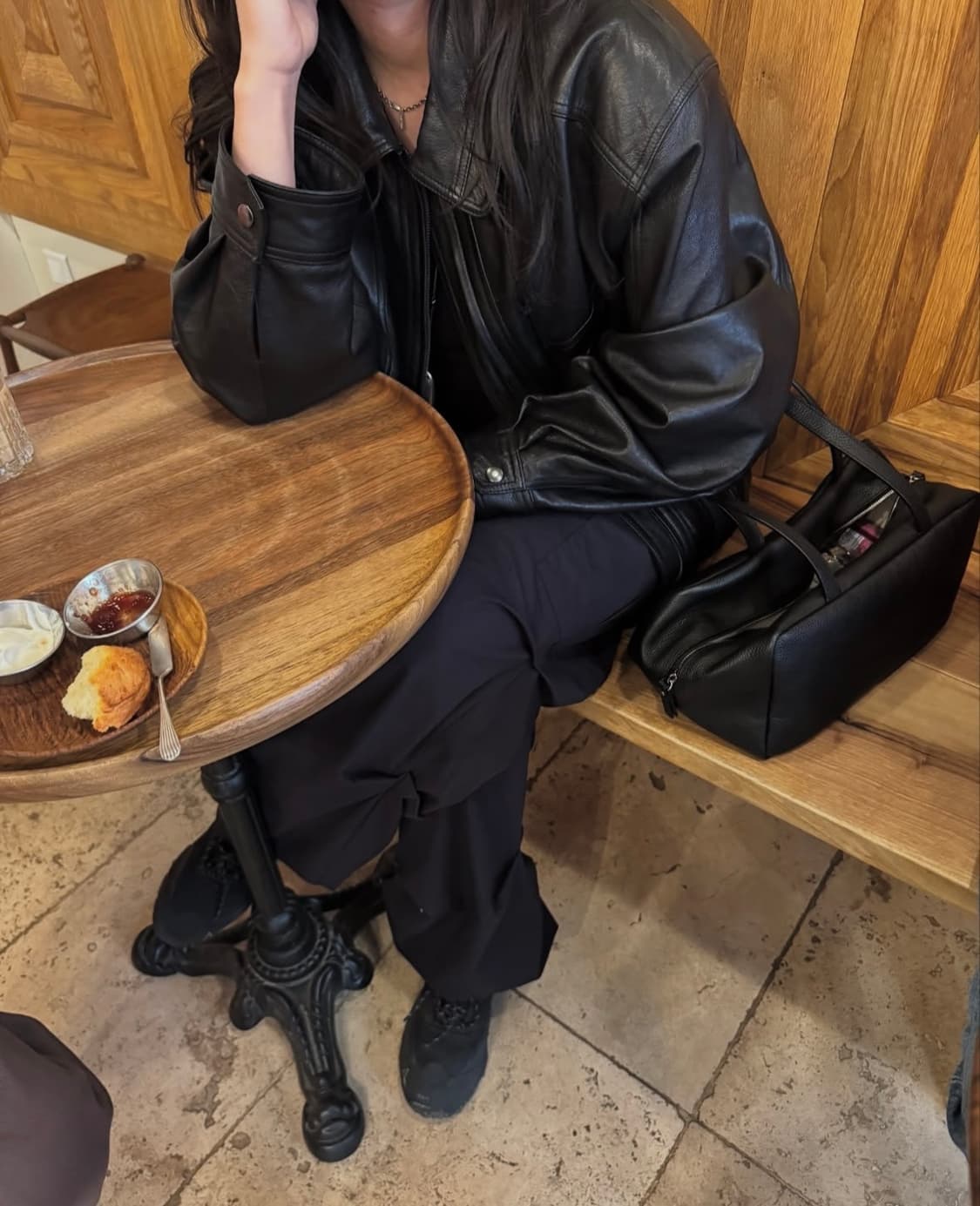 에토스 바스켓 레더자켓 블랙 상품이미지2
