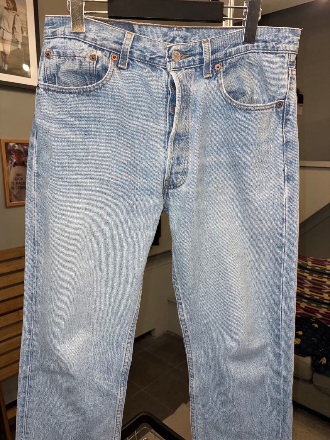 90’s Levi’s 501 USA denim washed pants 상품이미지7