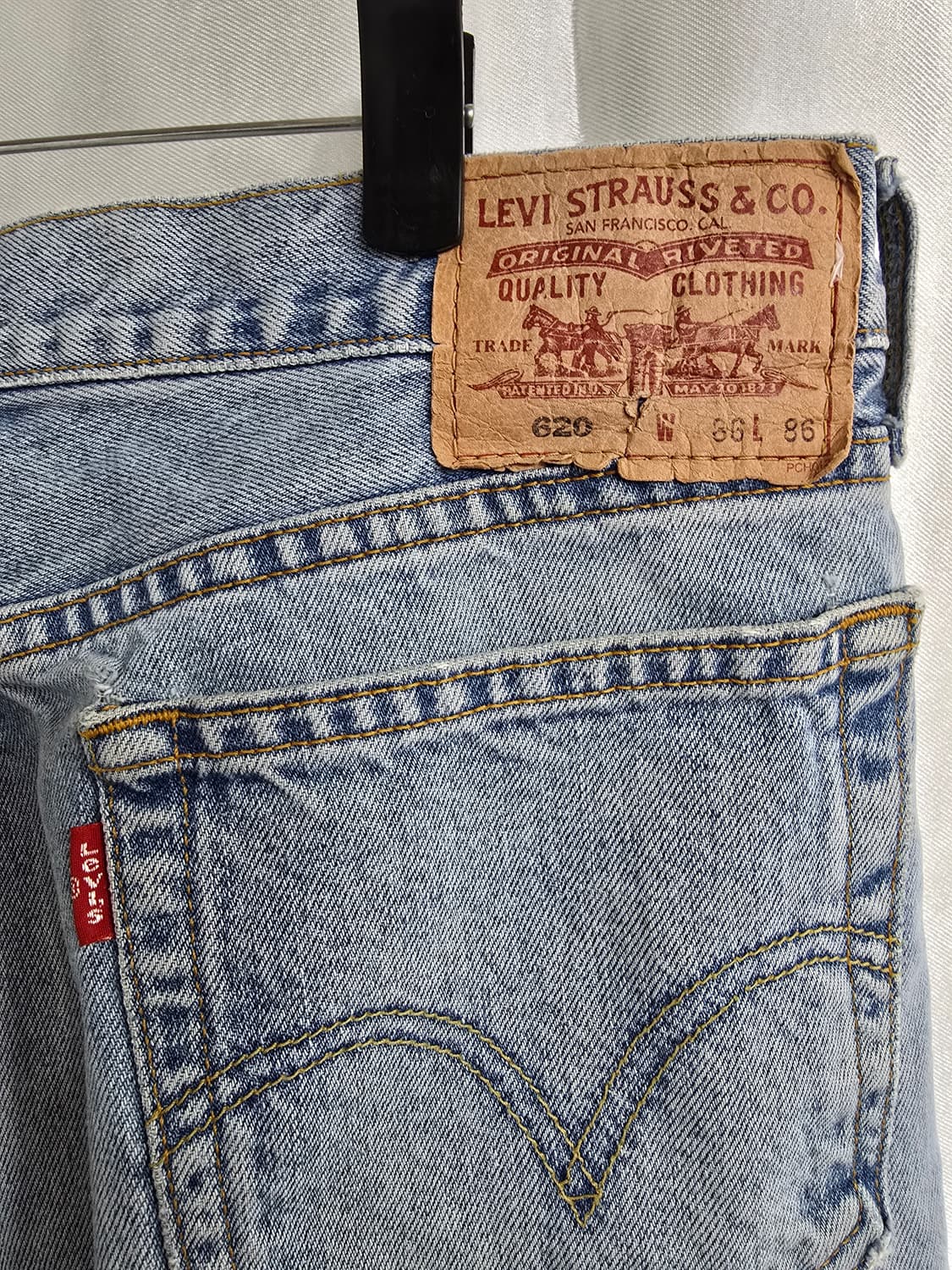 리바이스 620청바지 연청 데님 팬츠 (1824) 상품이미지3