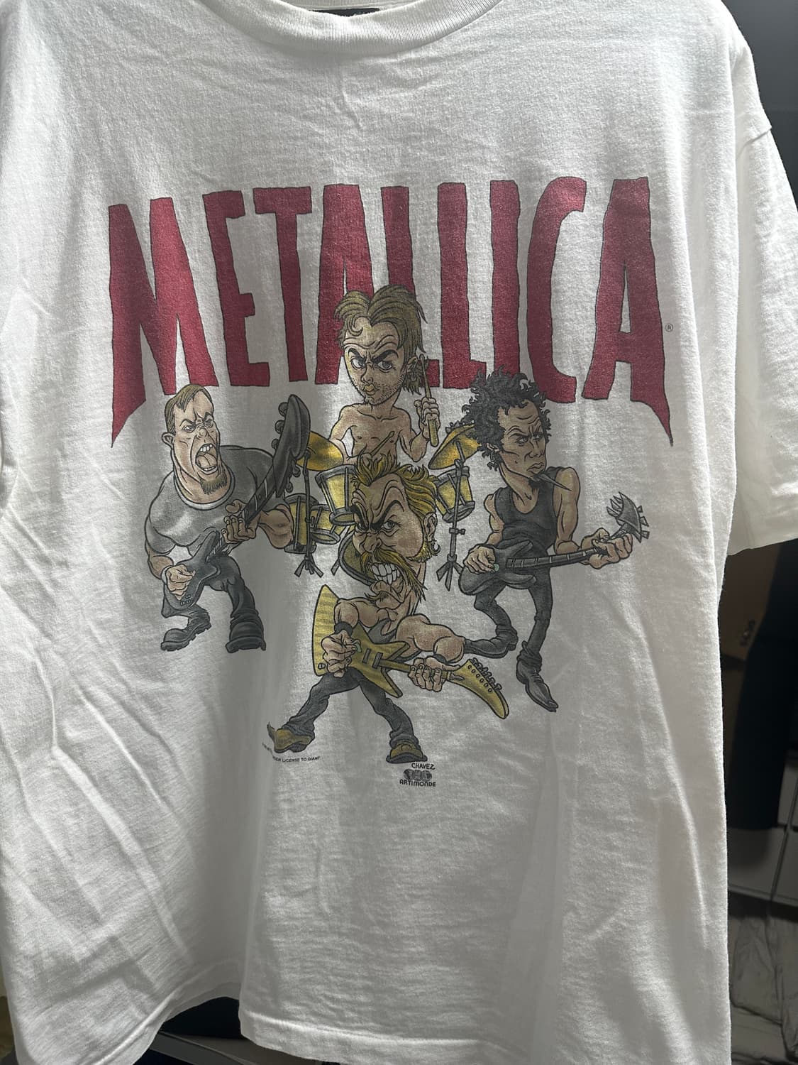 빈티지 메탈리카 카툰 밴드티 상품이미지1