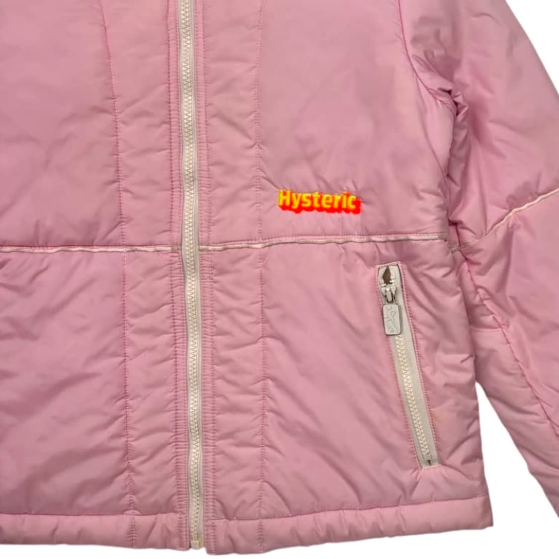 히스테릭글래머 딸기우유 핑크 로고 숏패딩 점퍼 S 상품이미지4