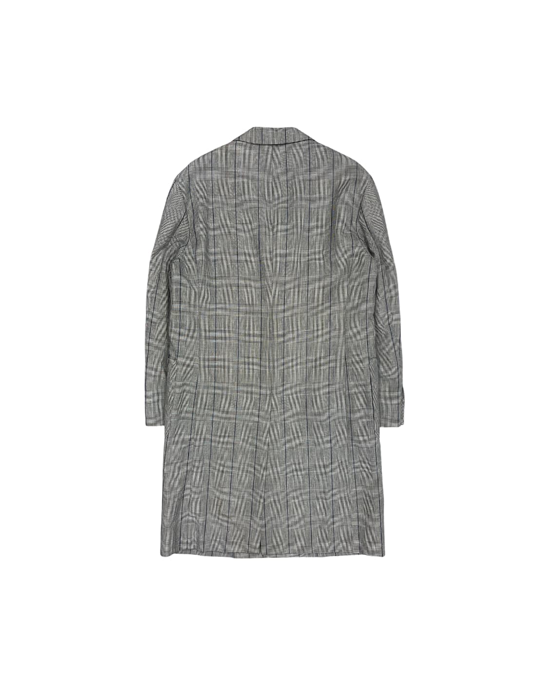 다이어트 부처 슬림 스킨 체크드 투 버튼 코트 상품이미지5