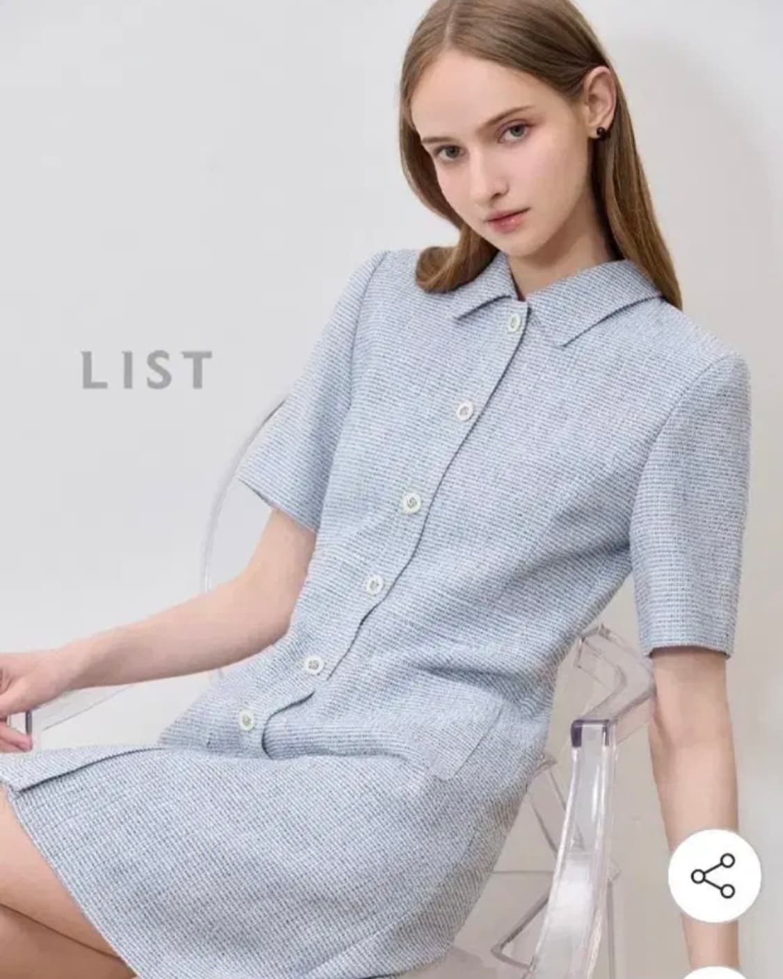 LIST 트위드 클래식 원피스(66) 상품이미지1