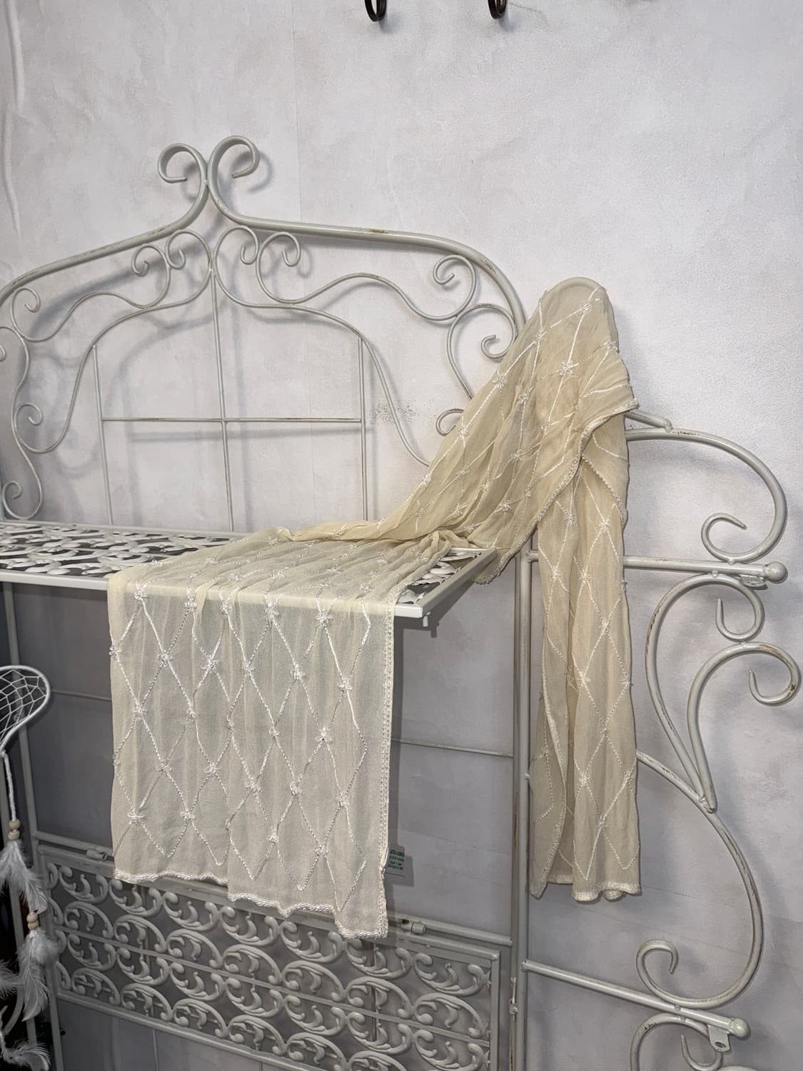 Laura Ashley ivory floral silk scarf 상품이미지1