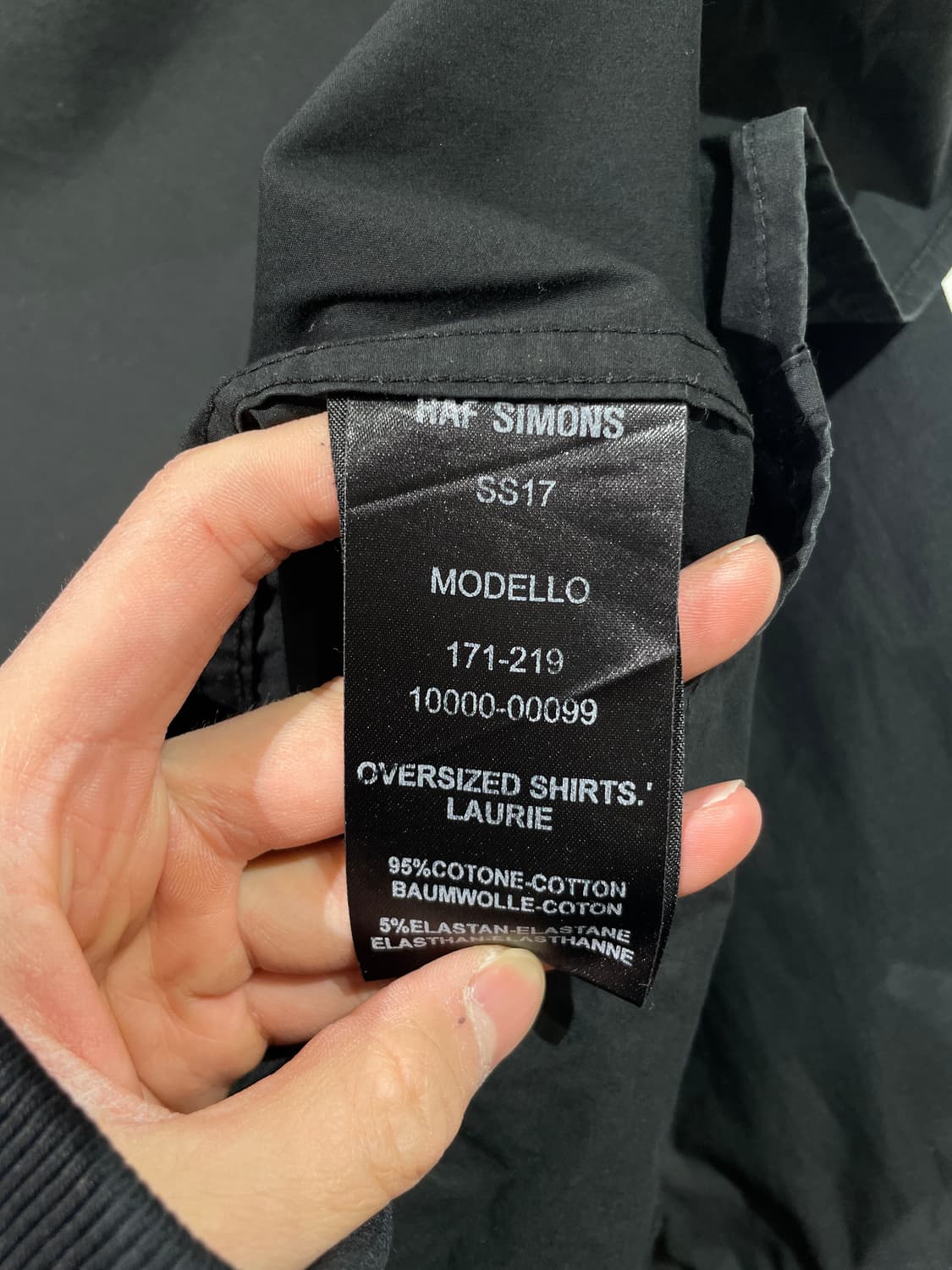 라프 시몬스 x 로버트 메이플소프 17S/S 블랙 로리 앤더슨 셔츠 상품이미지8