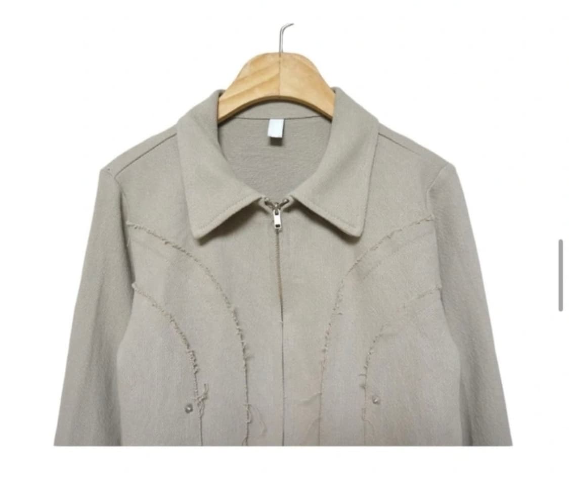 모래하우스 아웃솔 러프 집업 Free 베이지 (폴라티 같이 구매 가능) 상품이미지3