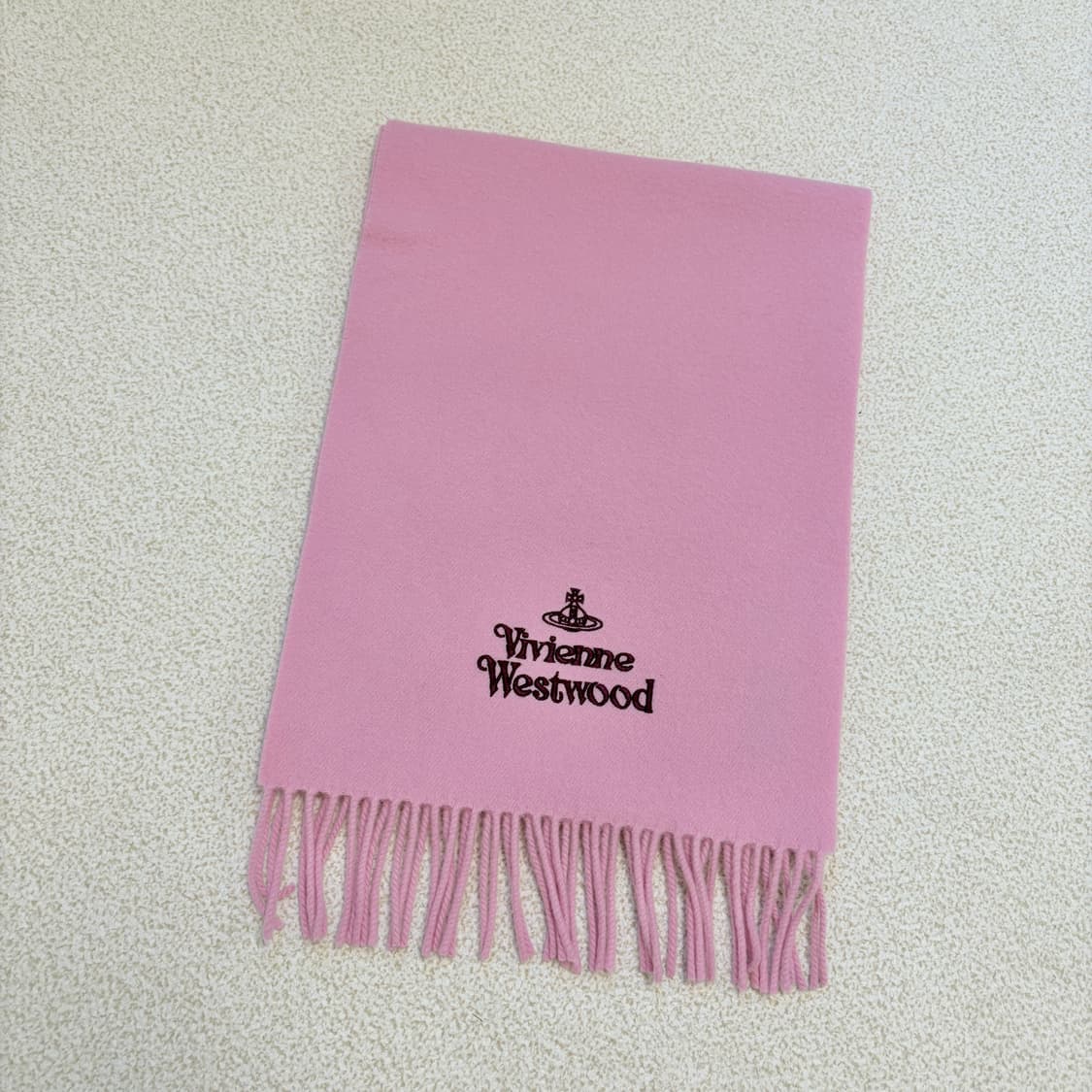 25FW신상 비비안웨스트우드 라나울 머플러 핑크 상품이미지3