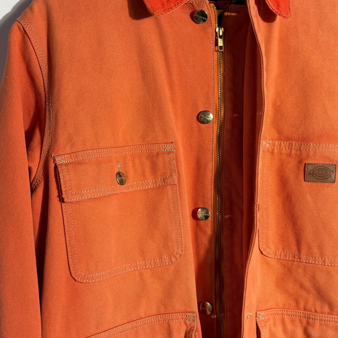 디키즈 코듀로이 오렌지 카라 워크 자켓 상품이미지4