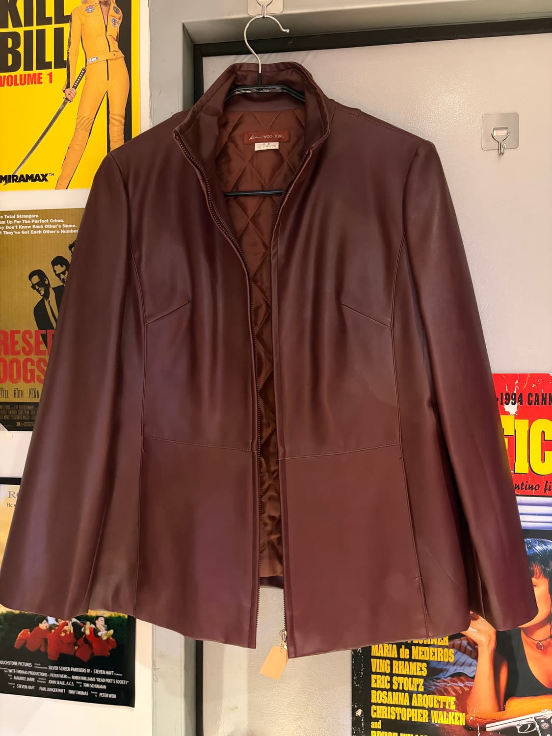 woojong 레더 블레이저자켓 상품이미지2