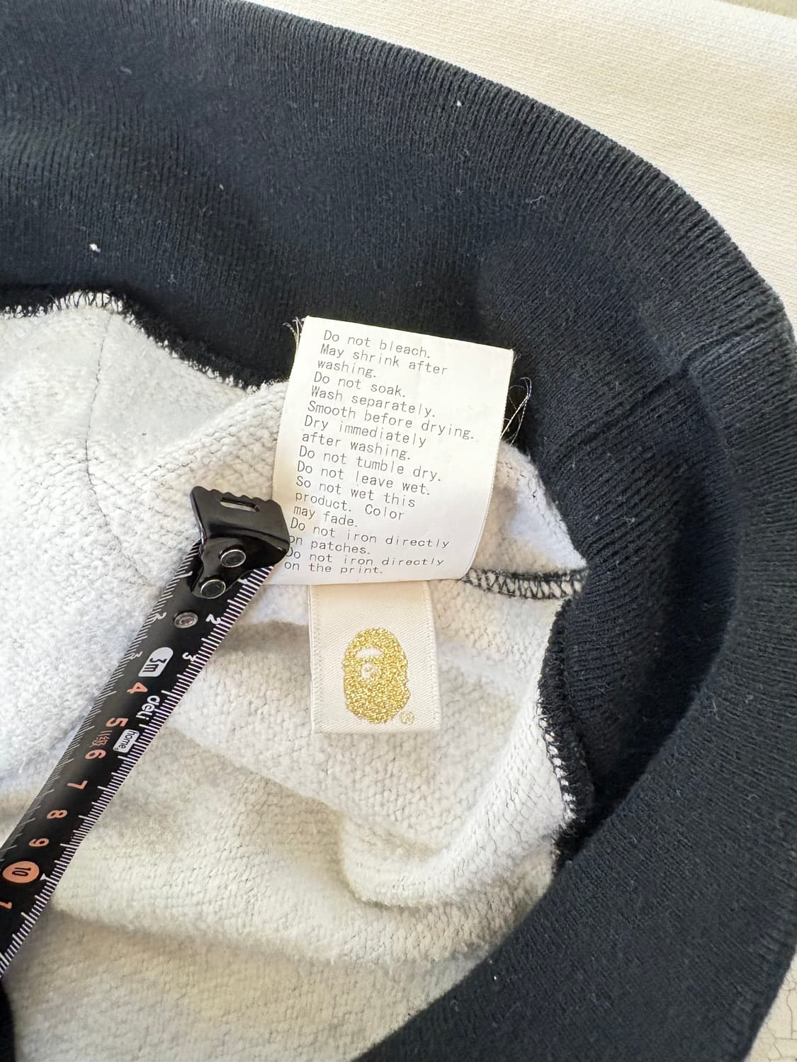 베이프 샤크 풀집 후디 – 그레이 ABC 카모 상품이미지6