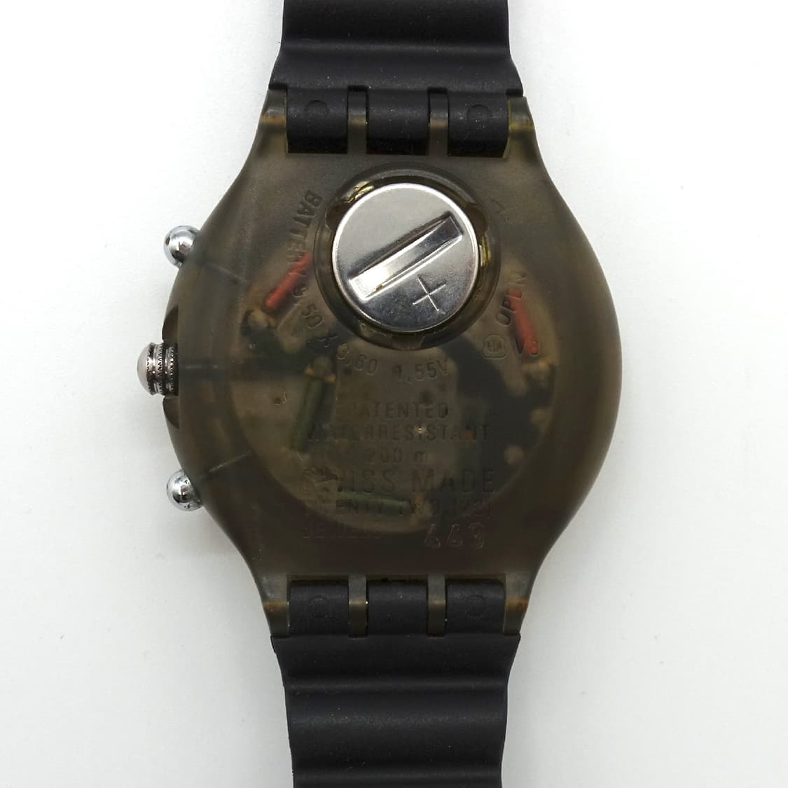 SWATCH 스와치 onda nera 아쿠아 크로노 빈티지 스와치 시계 상품이미지8