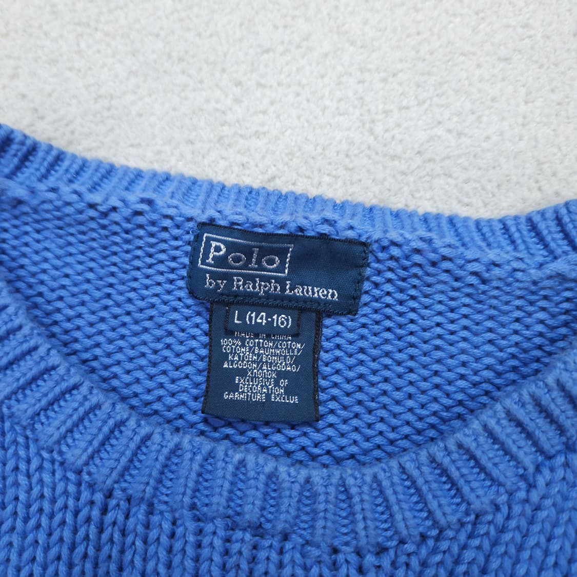폴로 랄프 로렌 코튼 니트 L14-16 상품이미지4