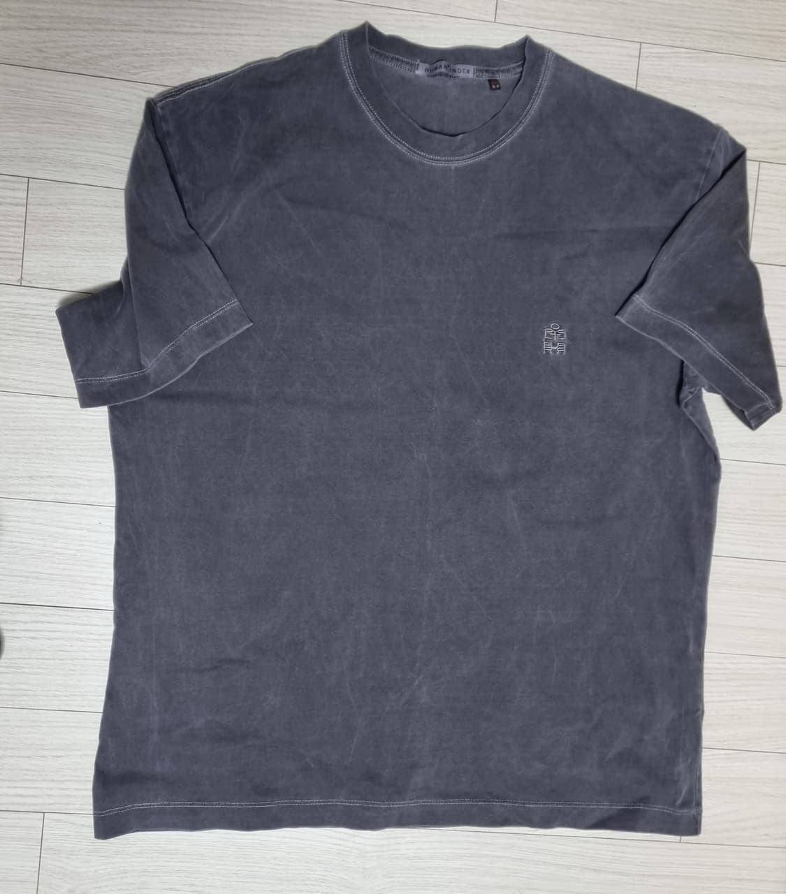 3 폴리테루 휴먼인덱스 레귤러 티셔츠 다이드 퍼플그레이, 그레이 2장 상품이미지1