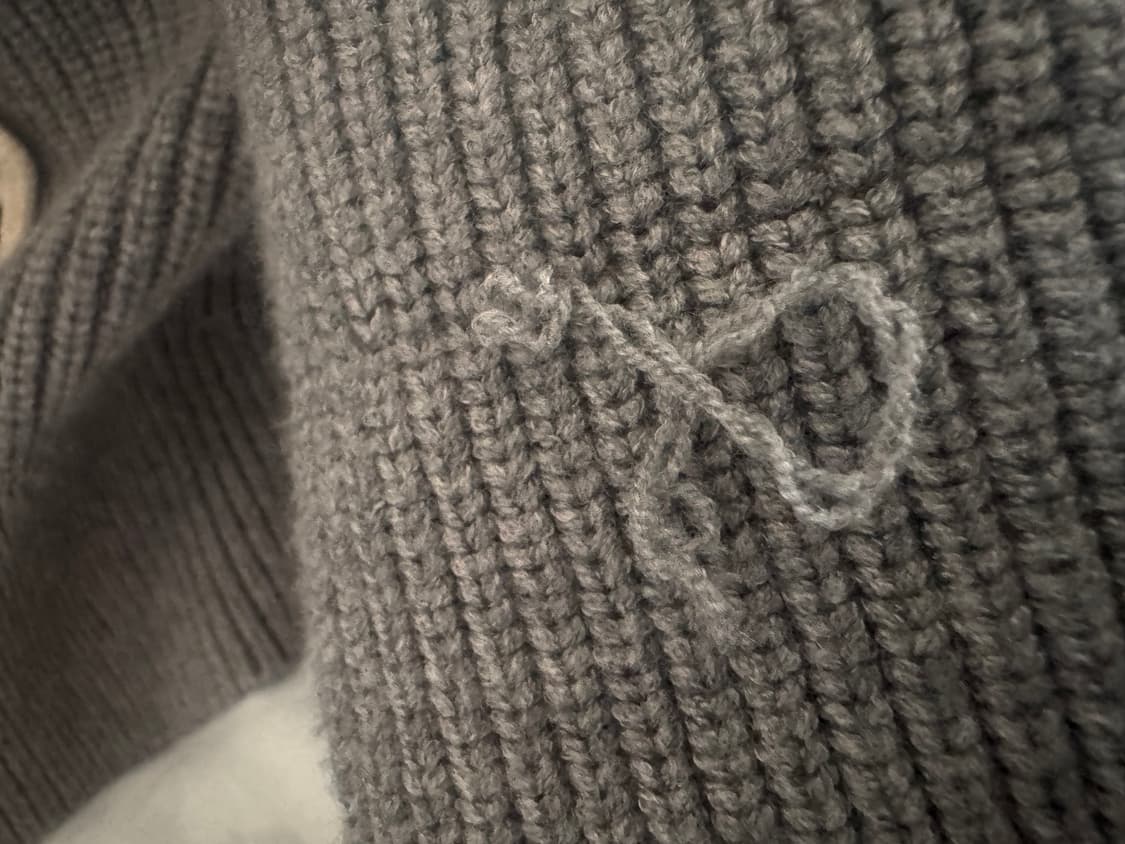 Kuose V-neck Grey Women Autumn Winter S 상품이미지4