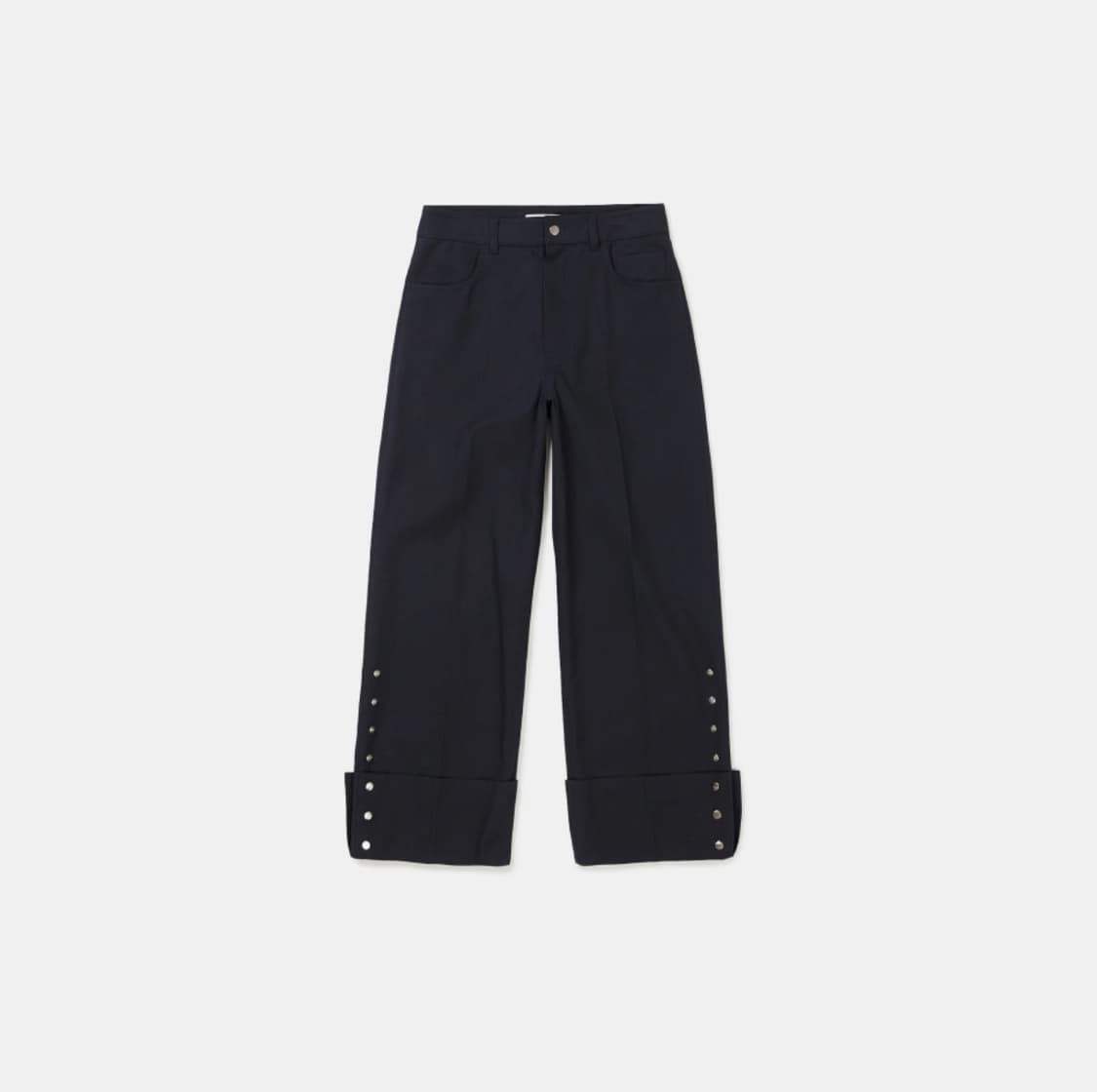 LCDC SIDE SNAP WIDE TROUSERS NAVY 상품이미지1