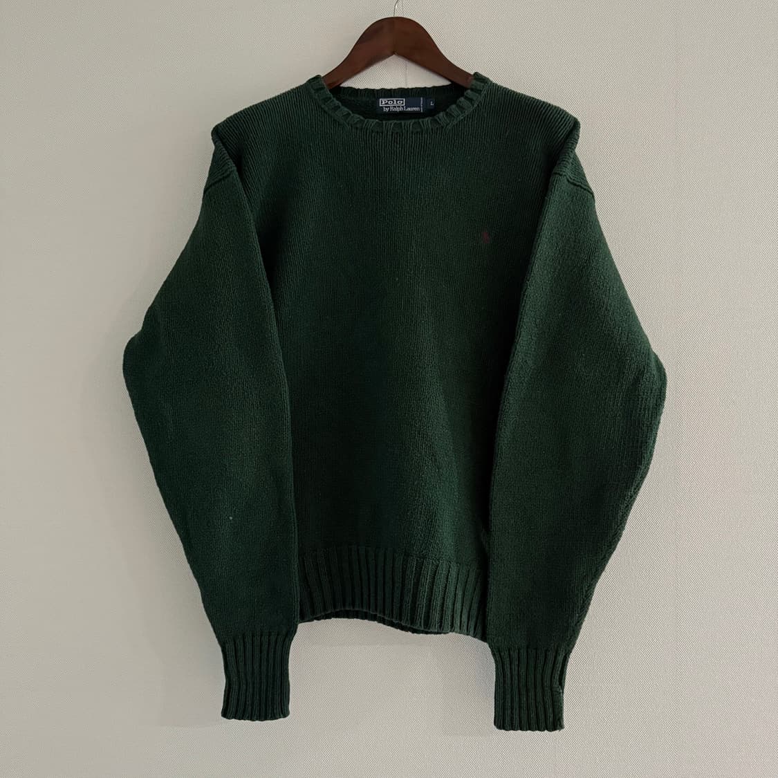 [L]빈티지 폴로 니트 녹색 상품이미지1