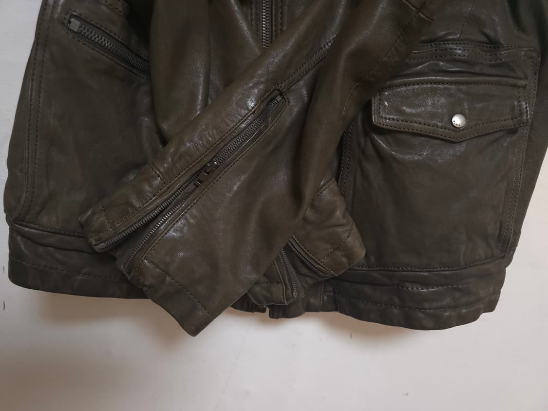 타임 옴므 브라운 양가죽 라이더 자켓 95 상품이미지7