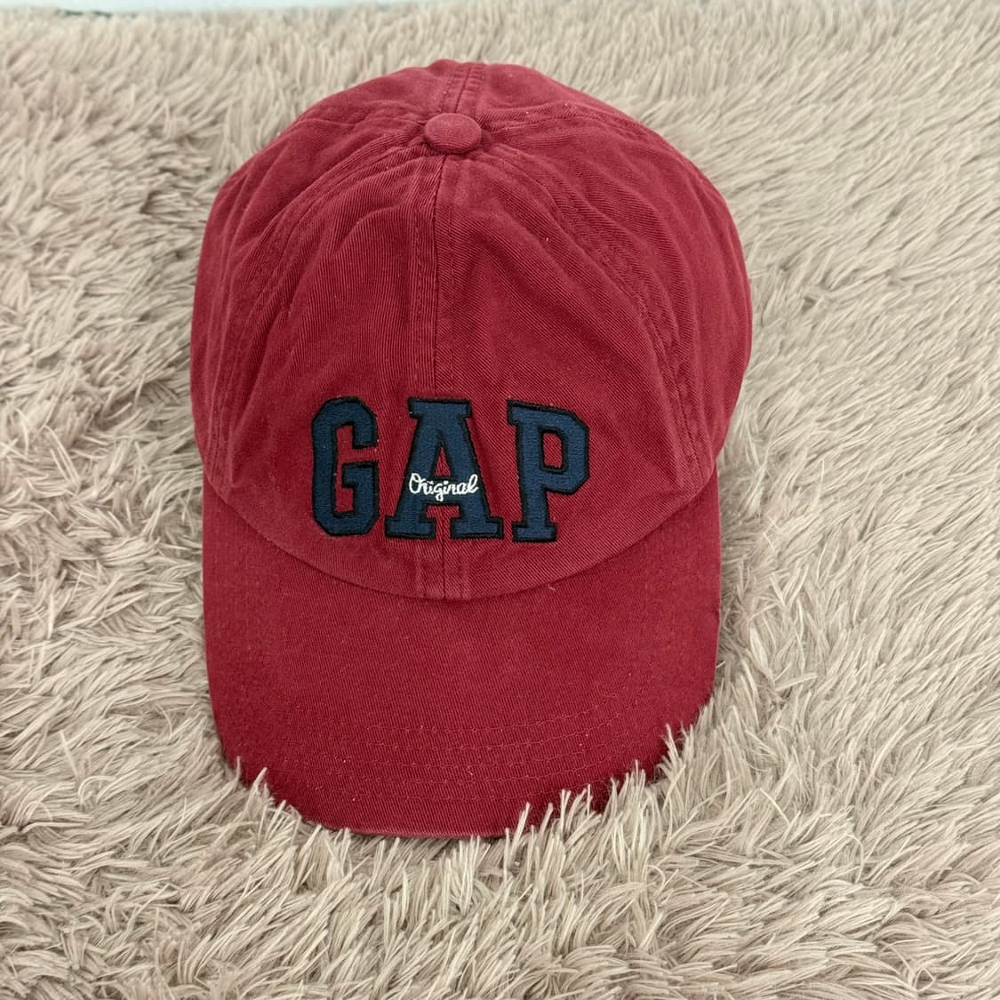 갭 오리지널 스펠아웃 빈티지 레드 볼캡 (57,60cm) 상품이미지1