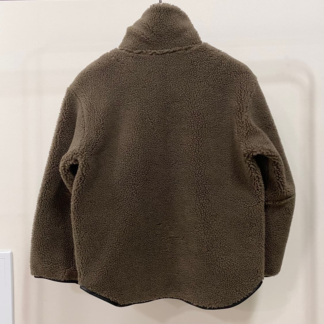 아르켓 레더 트리밍 테디 플리스 파일 아노락 상품이미지2