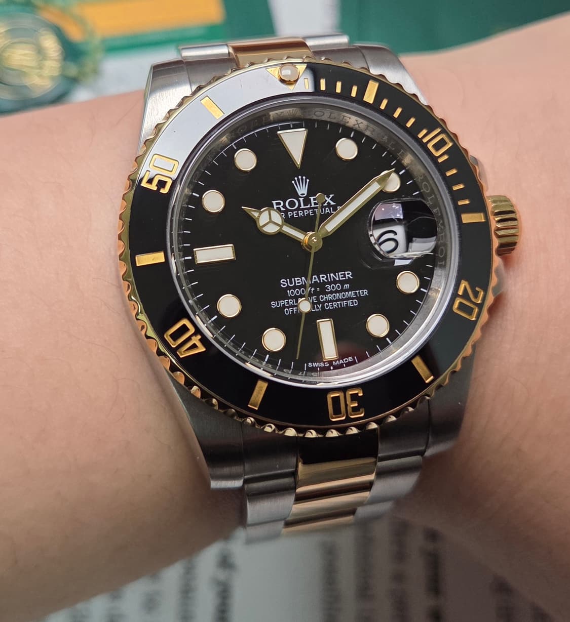 롤렉스 서브마리너 흑콤 골드콤비 116613LN 오토매틱  상품이미지9