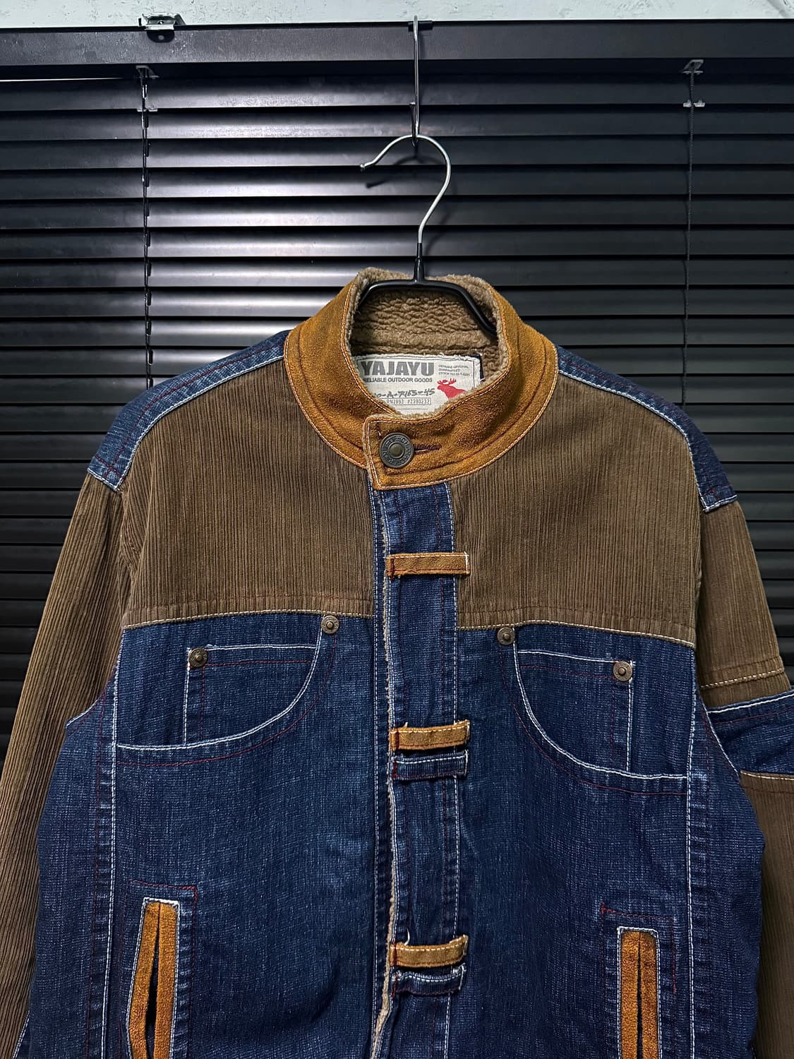 YAJAYU 일본 골덴 코듀로이 진청 브라운 갈색 워크 트러커 자켓  상품이미지3