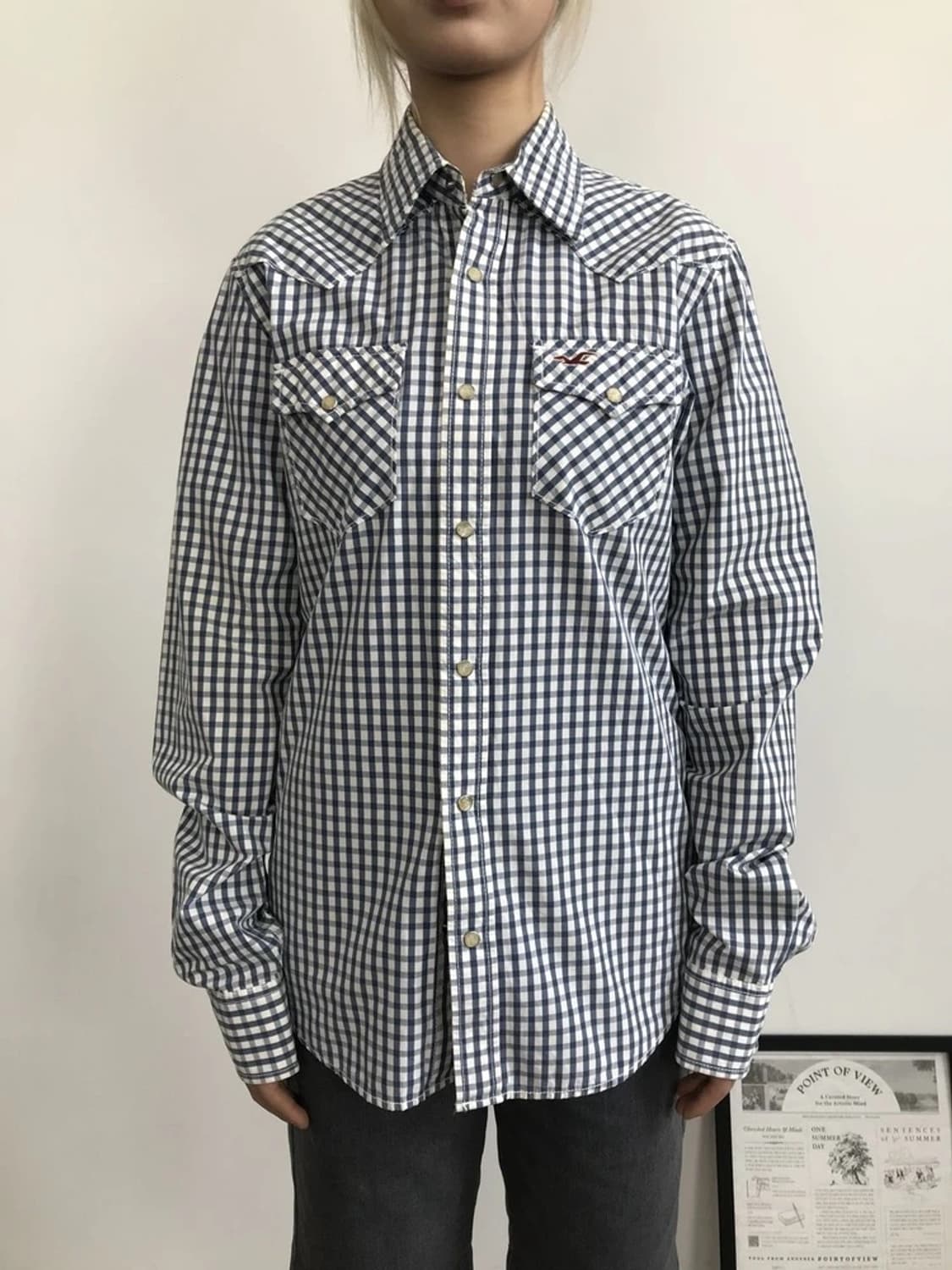 Hollister Gingham Western Shirt 상품이미지2