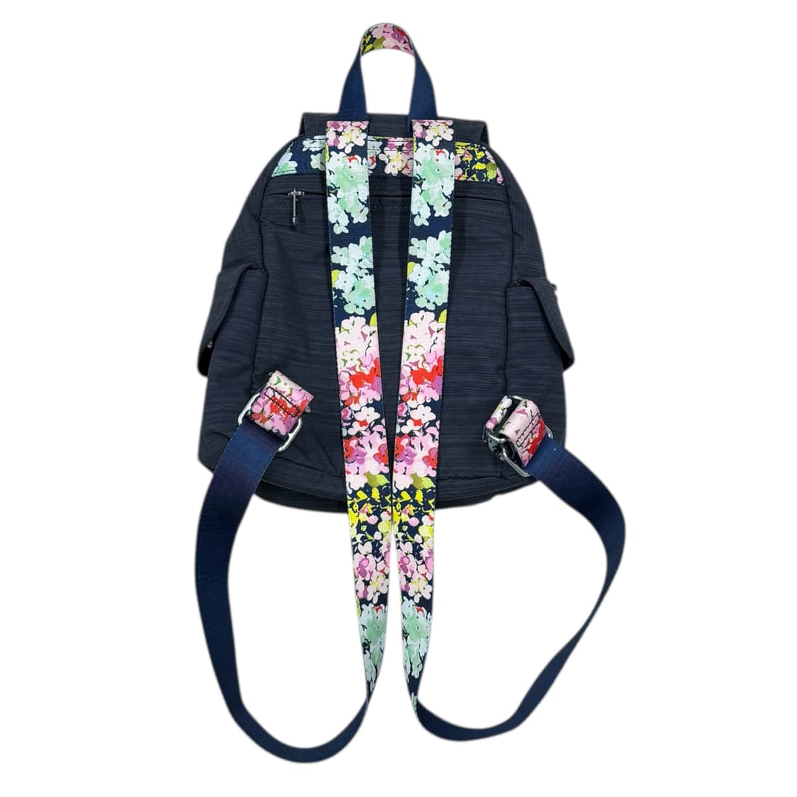 키플링 나일론 스트링 포켓 미니 백팩 가방 네이비 플라워 상품이미지3
