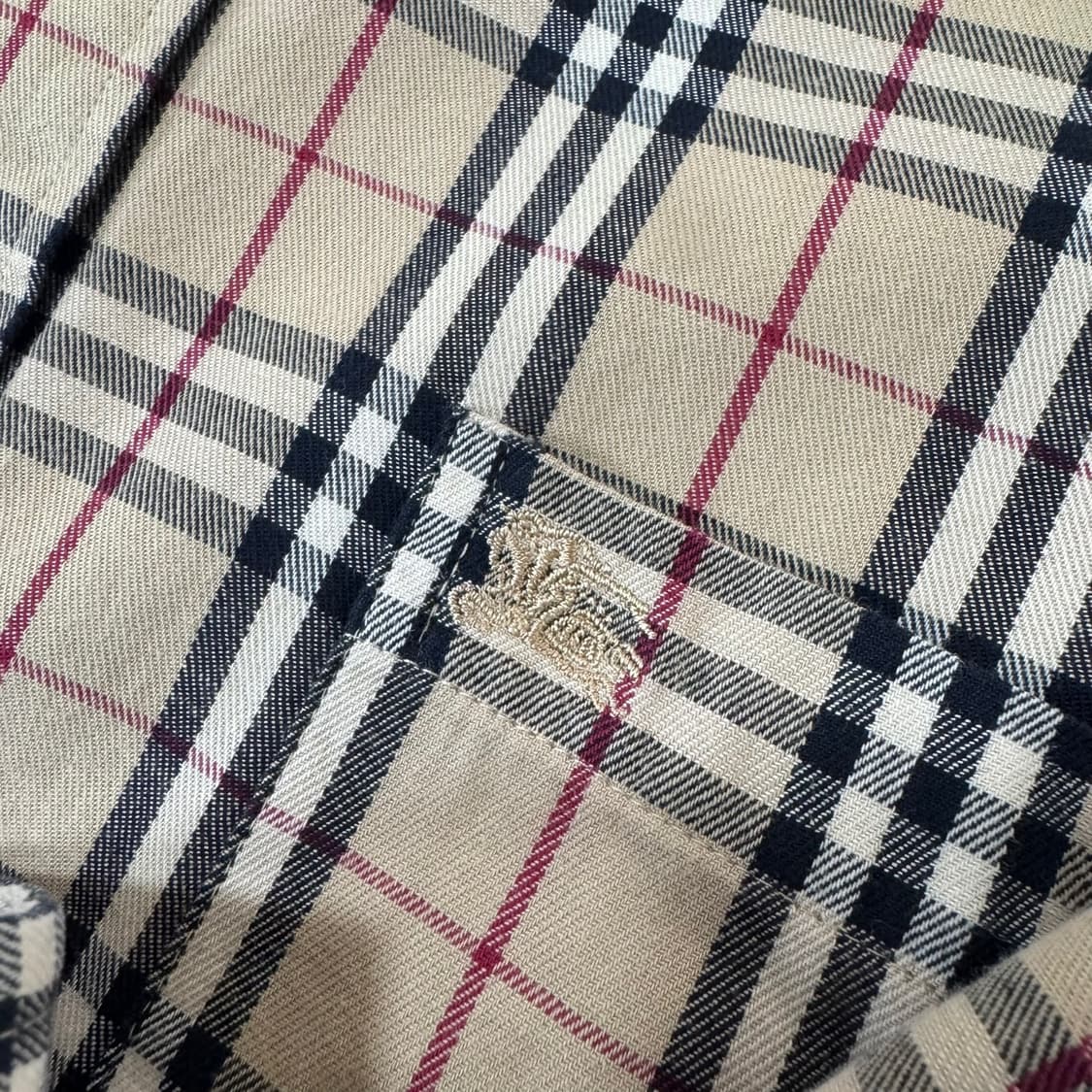 정품 버버리 노바체크 베이지 셔츠 상품이미지3