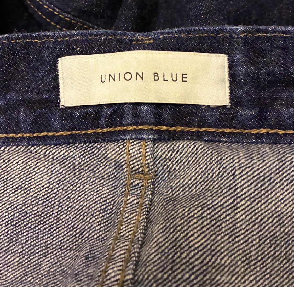 (32~33)유니온블루 5포켓 원워시 셀비지 데님 청바지 스트레이트핏 상품이미지9
