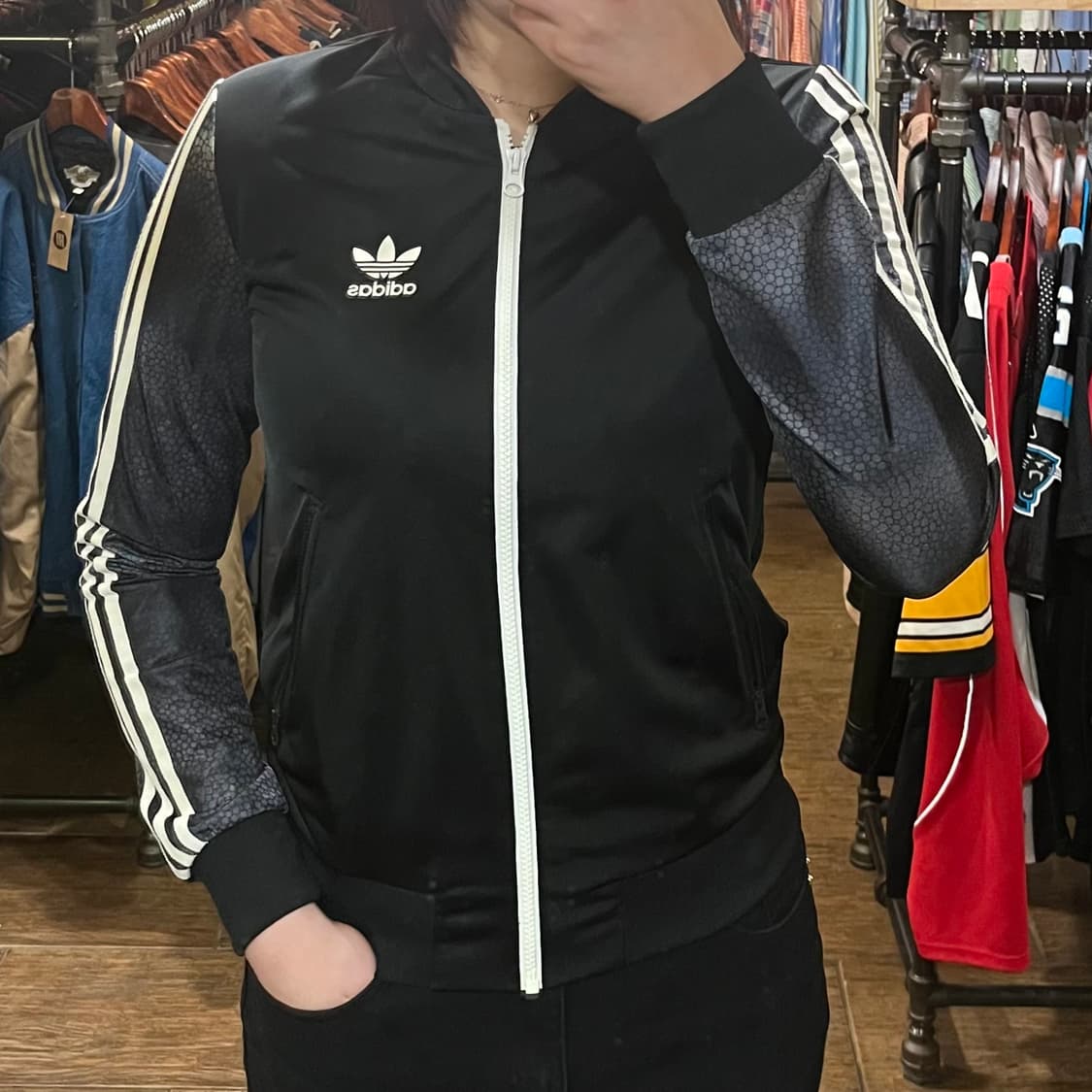 [HI] 아디다스 트레이닝 집업 블랙 상품이미지1