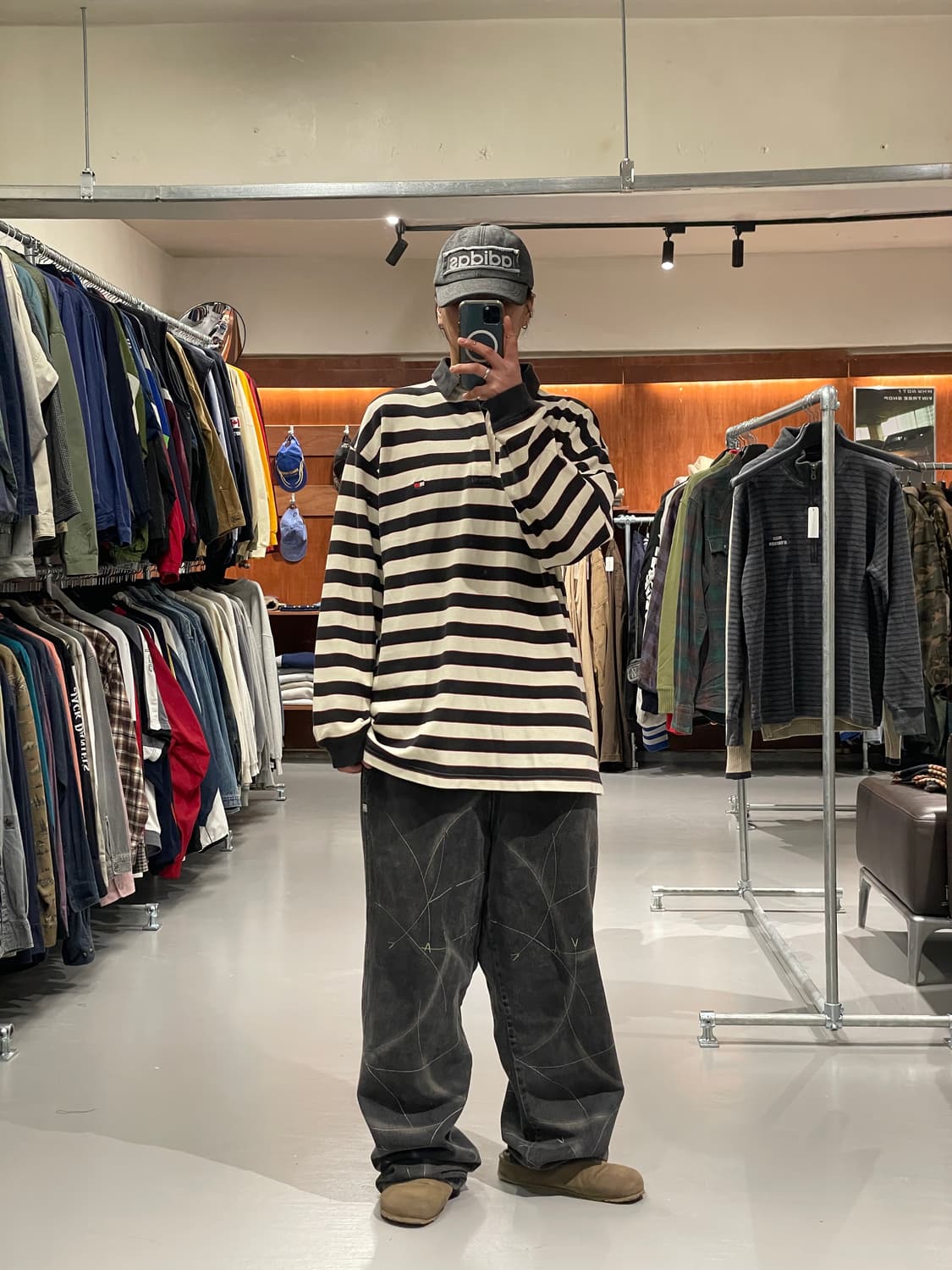 타미힐피거 스트라이프 카라 티셔츠  상품이미지3