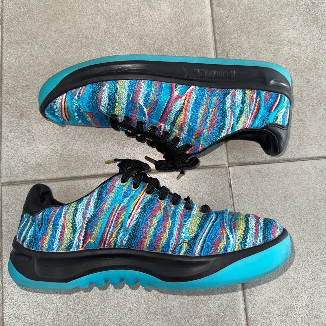 푸마 x 쿠기(coogi) 레더 니팅 스니커즈 상품이미지3