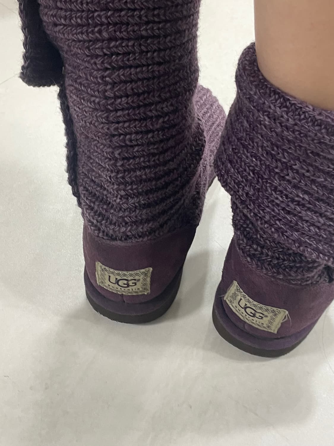 00s ugg 어그 클래식 카디 니트 부츠 퍼플 상품이미지9