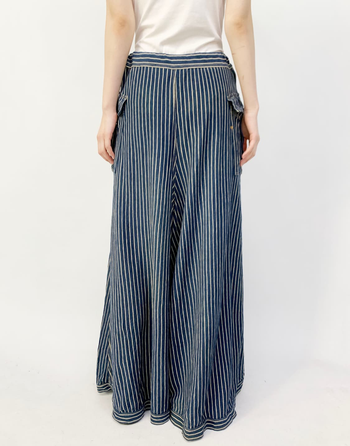 45rpm 인디고 스트라이프 팬츠 상품이미지4