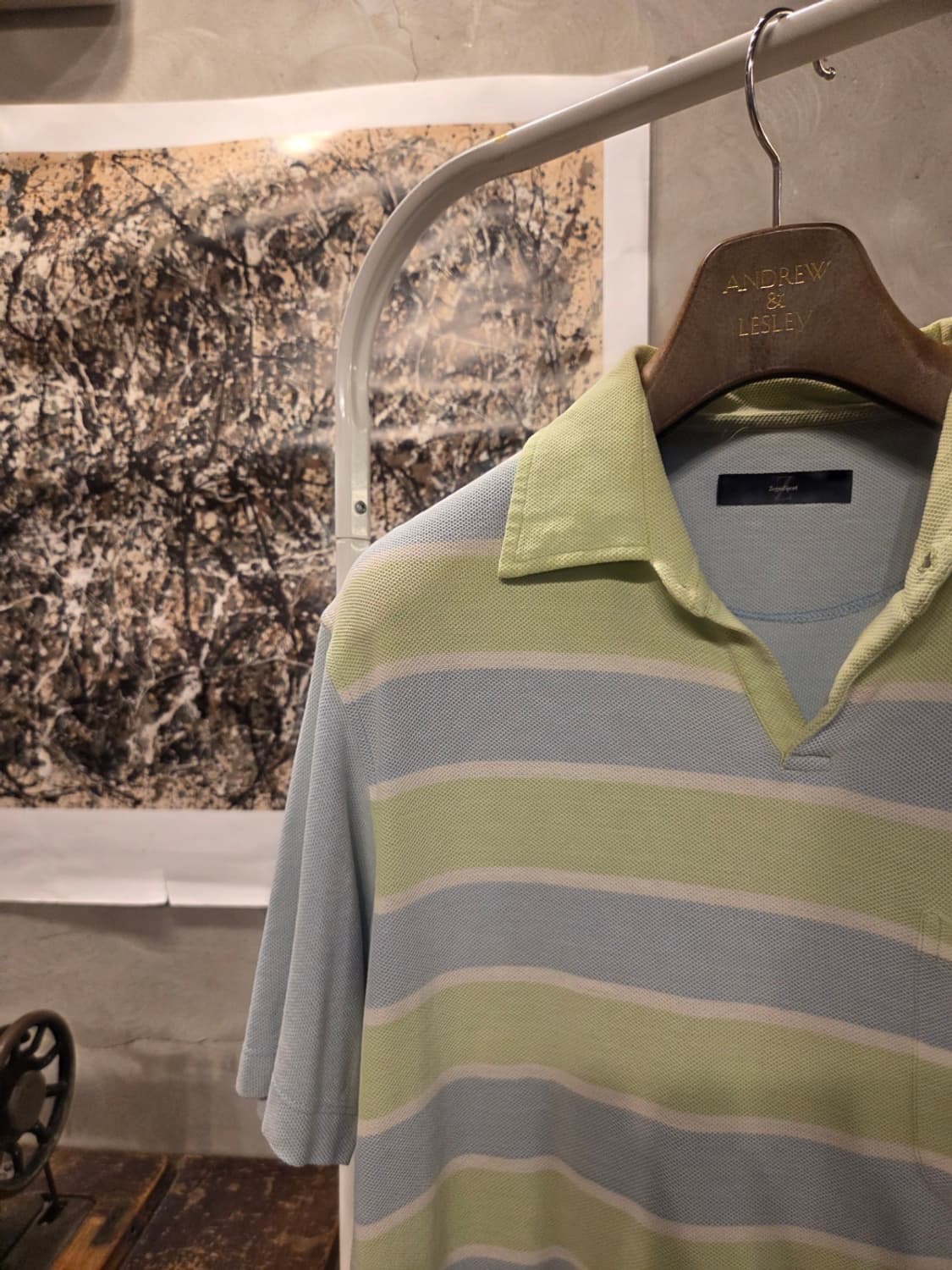 에르메네질도 제냐 스포츠 오픈칼라넥 티셔츠  상품이미지3