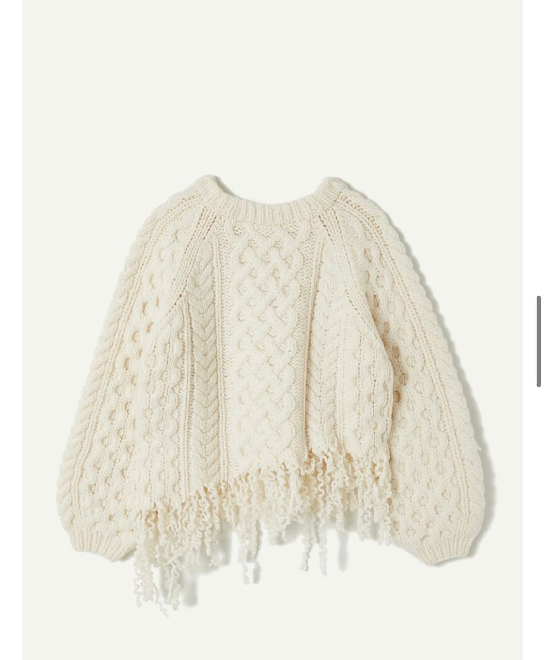 라인반드 핸드메이드 케이블 니트  상품이미지3