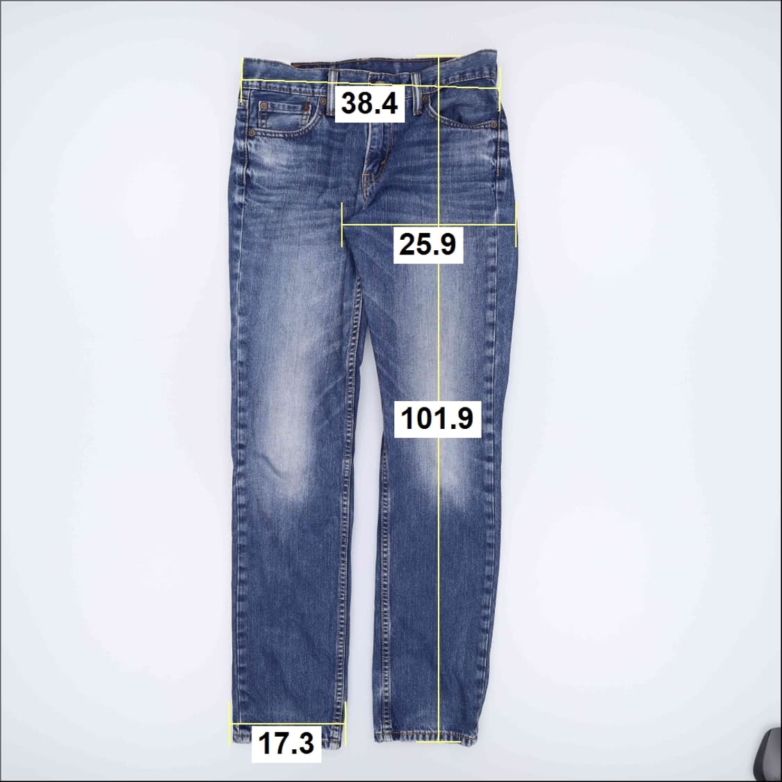 [W30 L32] 리바이스 511 워싱 데님 팬츠 1222J 상품이미지8